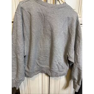 Frankie Shop Women's Crew Neck Oversized Pullover Sweatshirt Gray Medium